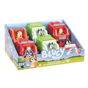 Bluey mini veicolo con personaggio
